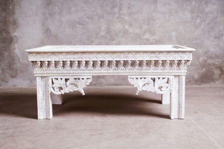 Mesa Rectangular Madera Tallada