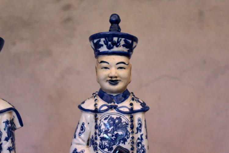 Trio Dinastía china azul y blanco - Imagen 5