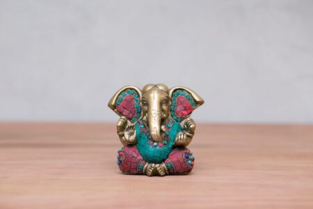 Ganesh grande bronce y piedras