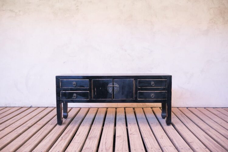 Mini cabinet negro