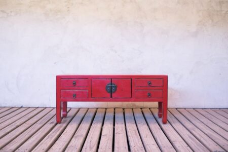 Mini cabinet rojo