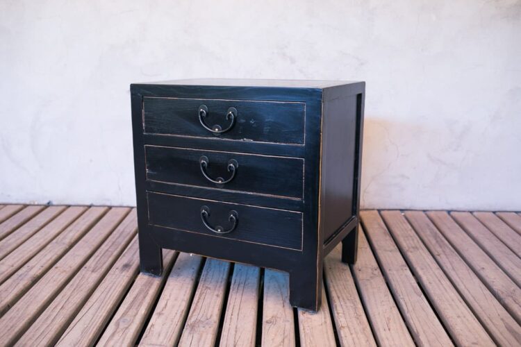 Velador cajonero negro - Imagen 2