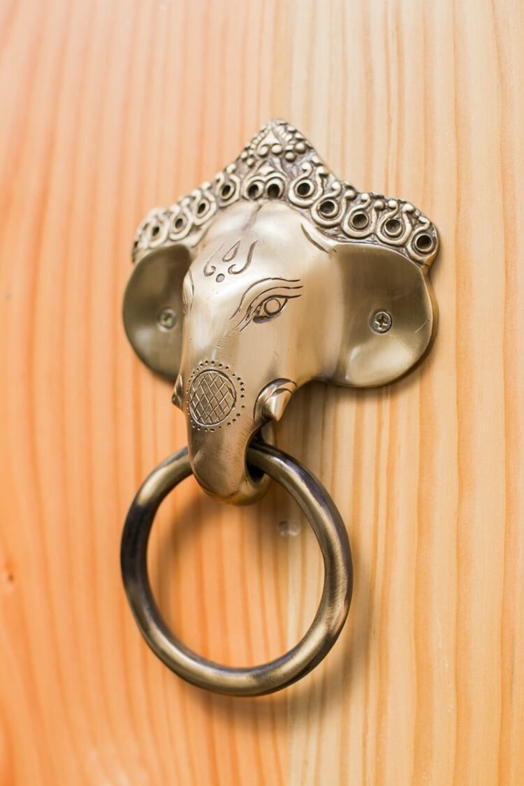 Toca puerta Ganesh en Bronce - Imagen 2