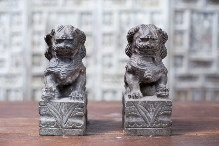 Perros Fu de Piedra Tallada - Imagen 3