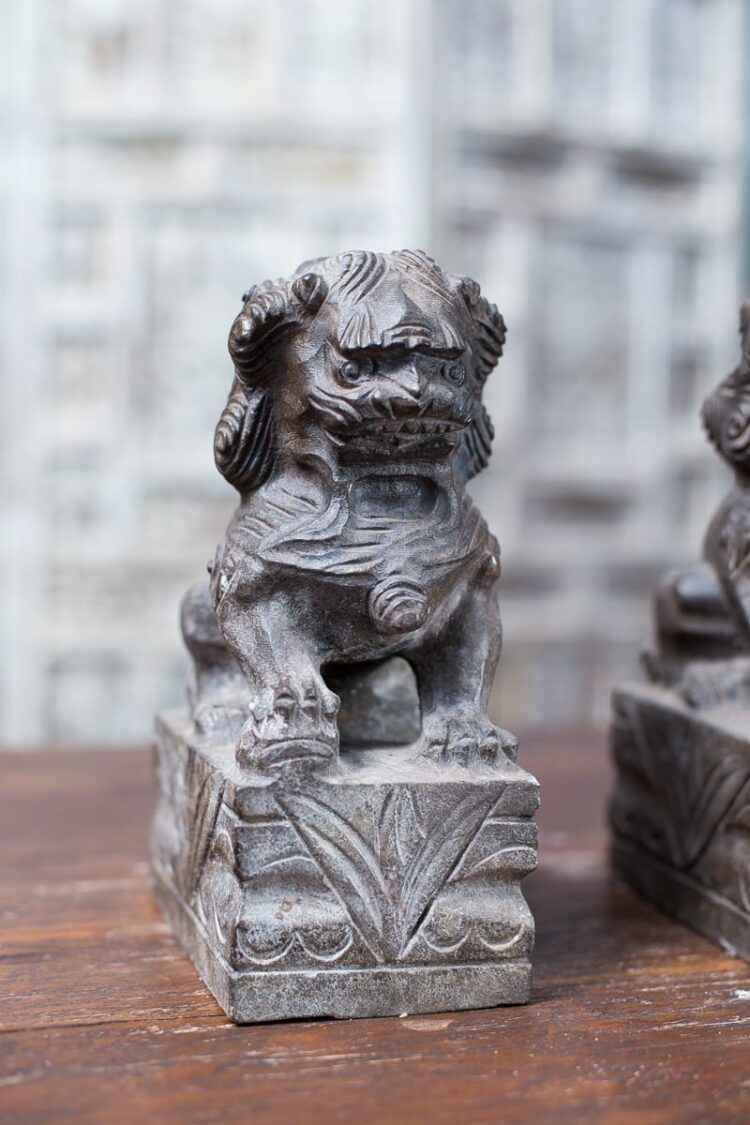 Perros Fu de Piedra Tallada - Imagen 4
