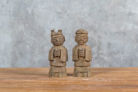Pareja chinos de piedra