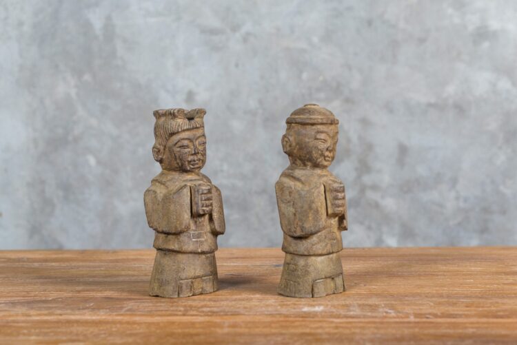 Pareja chinos de piedra - Imagen 2