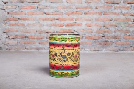 Balde pintado a mano