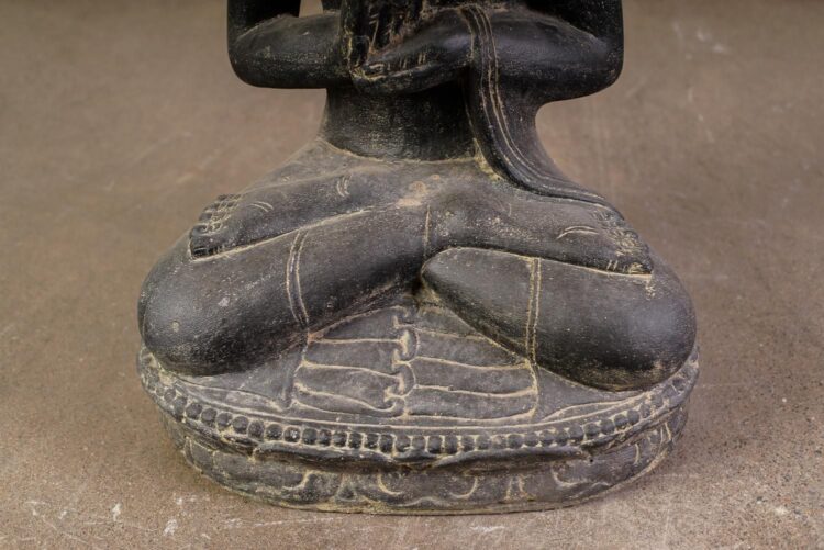 Figura Buda loto de Piedra Reconstituida - Imagen 3