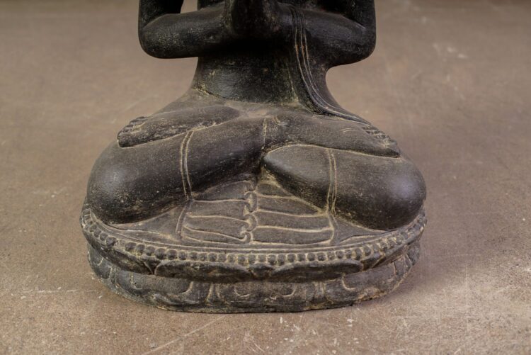 Figura Buda loto de Piedra Reconstituida - Imagen 3