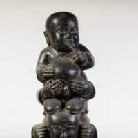 Figura Monjes Sabios Shaolin Piedra Reconstituida - Imagen 2