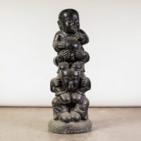 Figura Monjes Sabios Shaolin Piedra Reconstituida