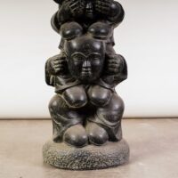 Figura Monjes Sabios Shaolin Piedra Reconstituida - Imagen 3