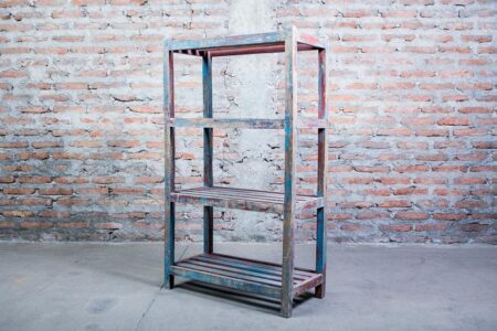Estantería azul
