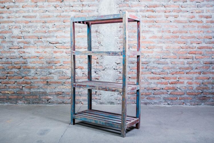 Estantería azul