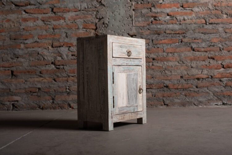 Velador madera reciclada tonos pasteles - Imagen 5