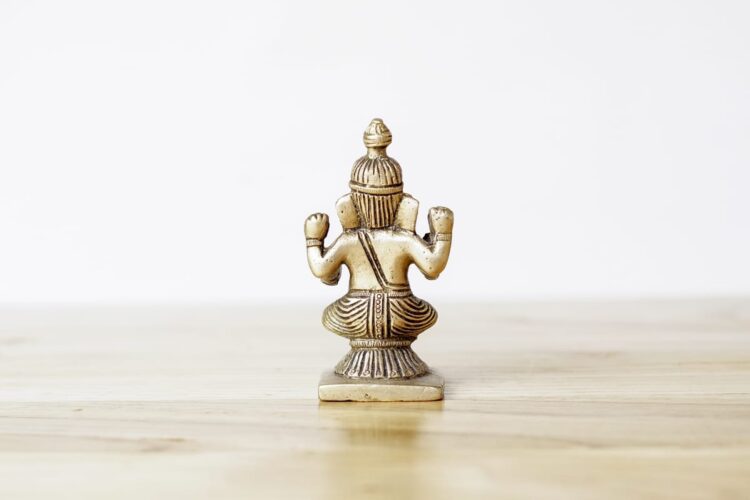 Ganesha pequeño de bronce - Imagen 4