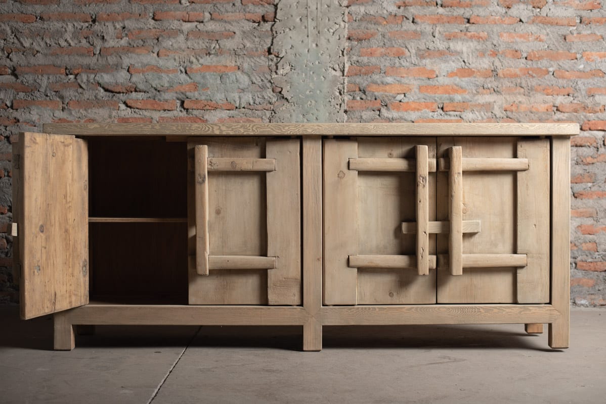 Mueble buffet chino puertas antiguas