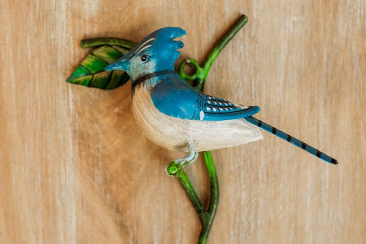 Percha pájaro azul - Imagen 2
