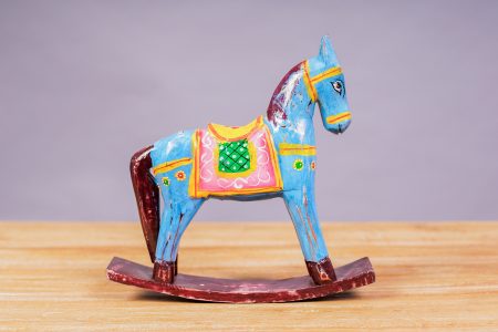 Caballo balancín Celeste