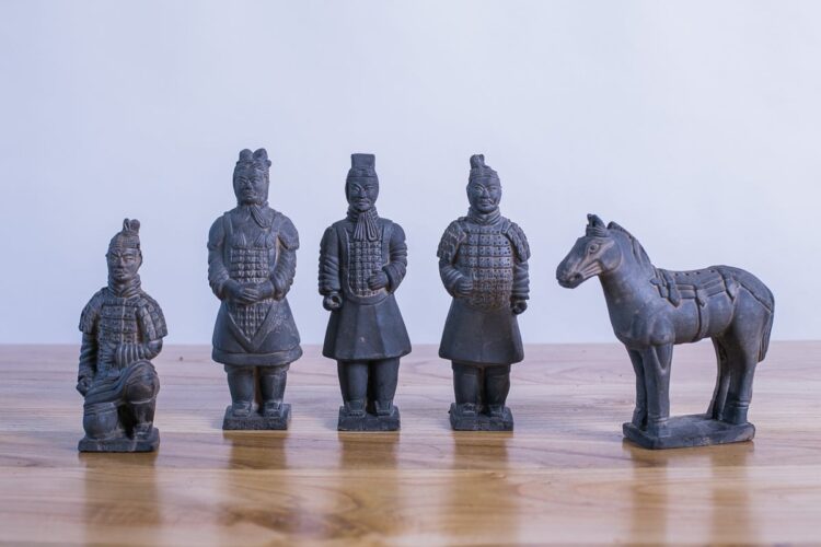 Set mediano soldados de terracota