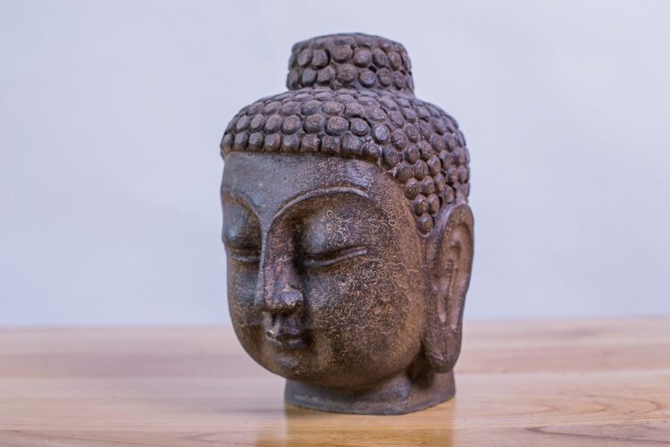 Cabeza de Buda de piedra - Imagen 2