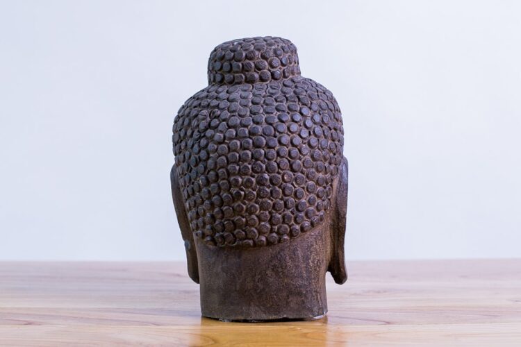 Cabeza de Buda Piedra mediana - Imagen 3