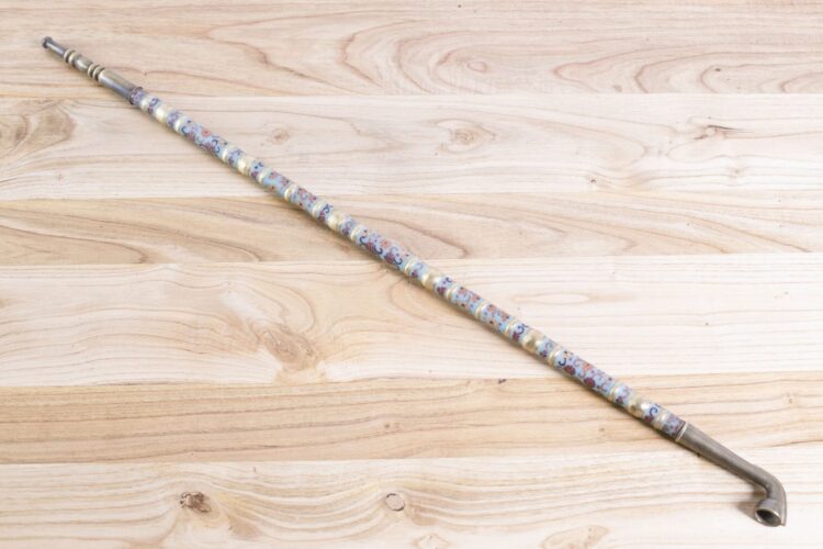 Pipa cloisonné celeste 95 cm - Imagen 4