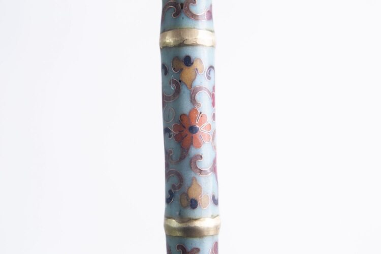Pipa cloisonné celeste 95 cm - Imagen 3