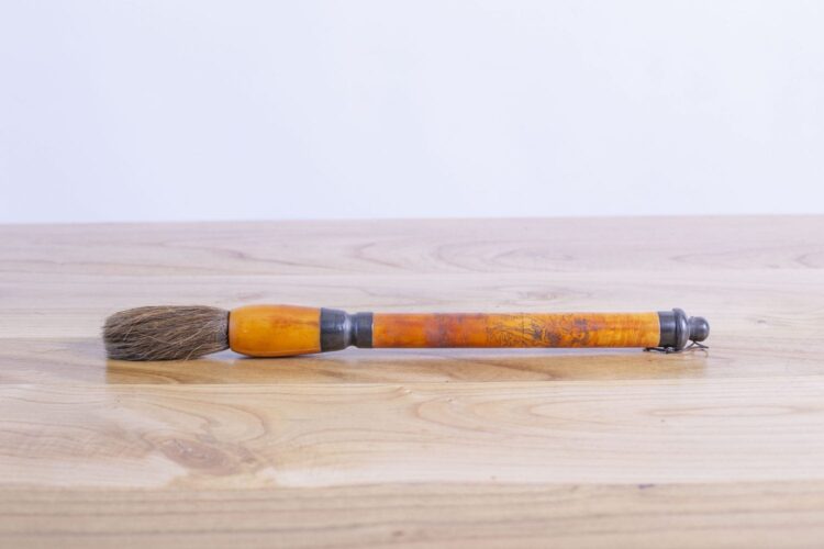 Pincel Chino madera naranjo dibujos