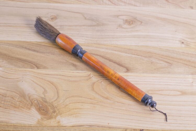 Pincel Chino madera naranjo dibujos - Imagen 2