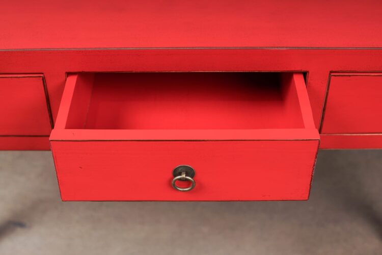 Arrimo Lacado Rojo 3 cajones - Imagen 4