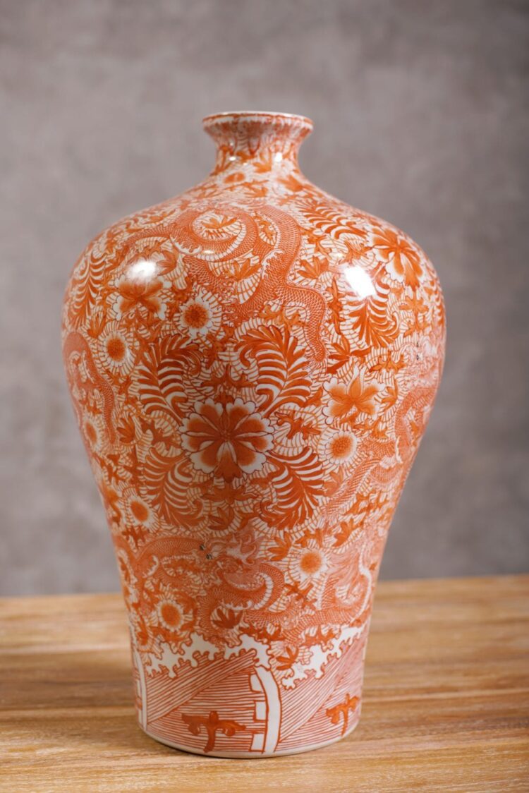 Jarrón chino de porcelana - Imagen 3