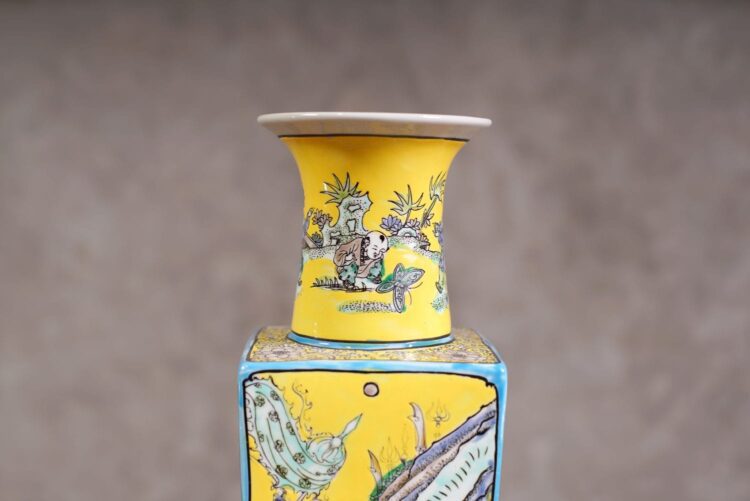 Jarrón chino de porcelana - Imagen 4