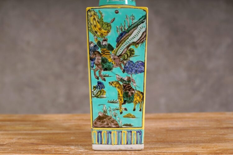 Jarrón chino de porcelana - Imagen 4