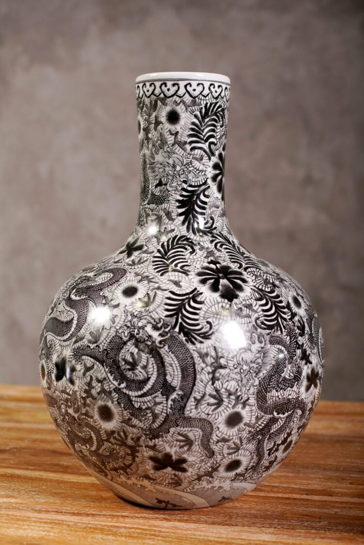 Jarrón chino de porcelana - Imagen 3