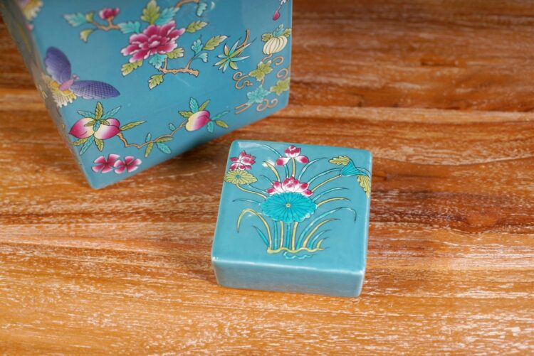 Jarrón chino rectangular diseños - Imagen 3