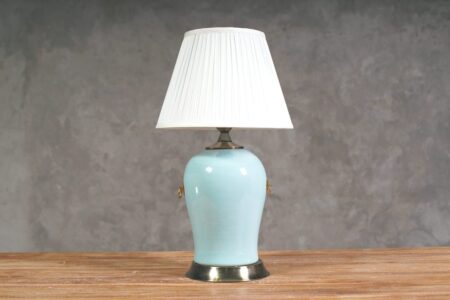 Lámpara de mesa china celeste (solo base)