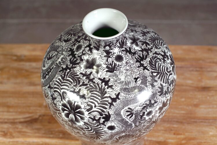 Jarrón chino de porcelana - Imagen 4