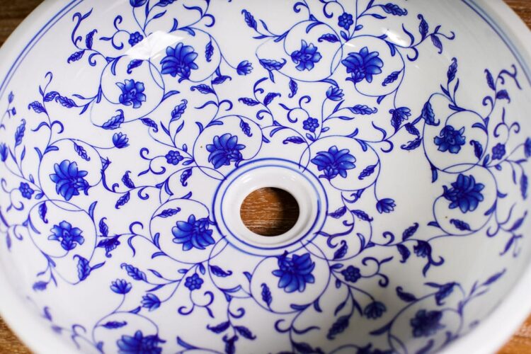 Lavamanos flores azules chicas - Imagen 4
