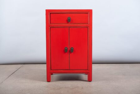 Velador lacado rojo