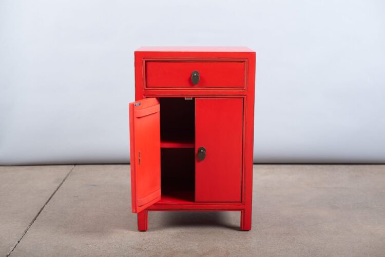Velador lacado rojo - Imagen 4