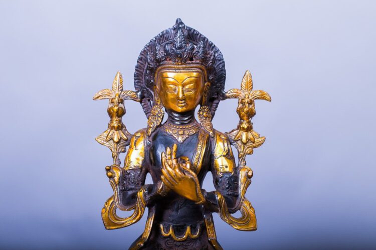 Buda Maitreya de bronce - Imagen 2
