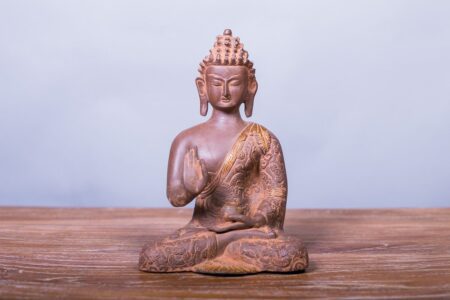 Buda de bronce mediano color