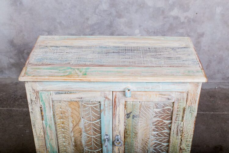 Mueble  Artesanal Tallado tonos pasteles( puede haber diferencias en los tonos de color) - Imagen 5