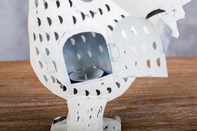 Gallo farol de metal - Imagen 3