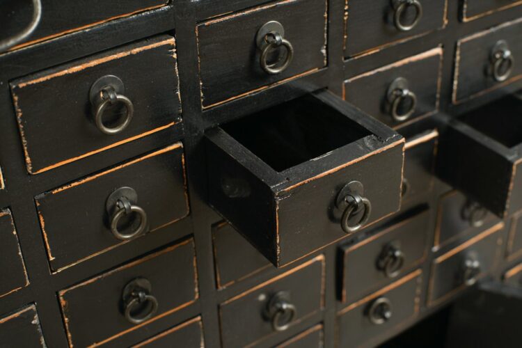 Mueble medicinal negro - Imagen 4