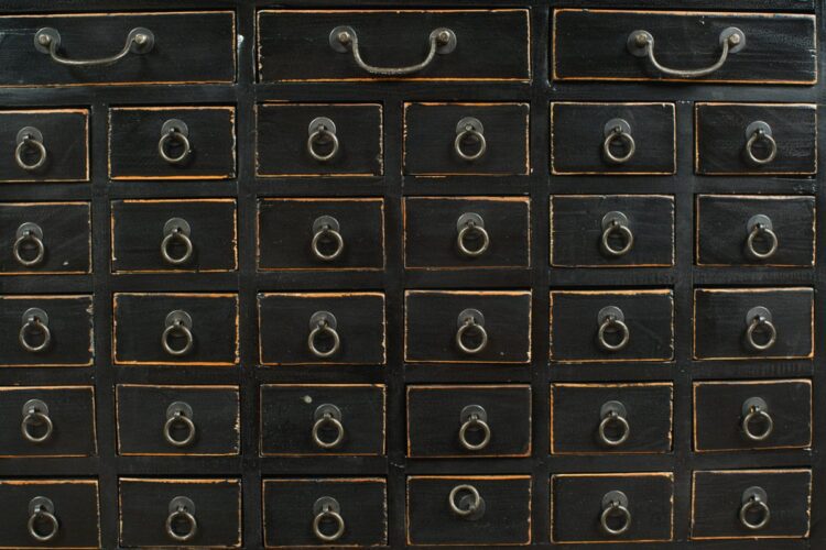 Mueble medicinal negro - Imagen 5