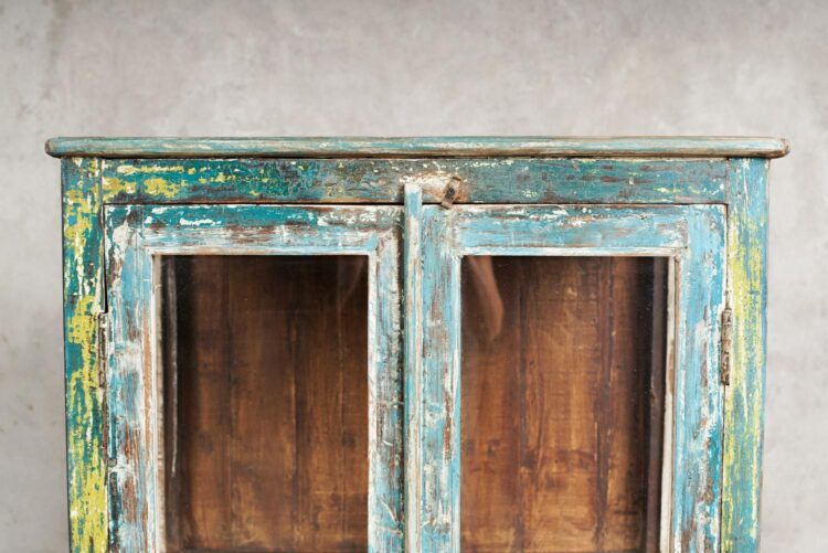 Vitrina india madera y vidrio - Imagen 6