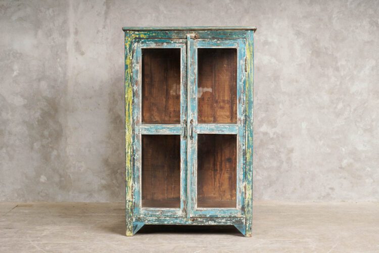 Vitrina india madera y vidrio